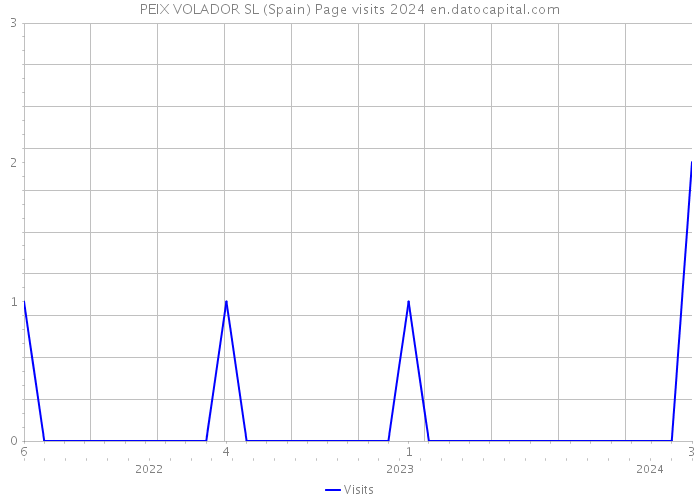 PEIX VOLADOR SL (Spain) Page visits 2024 