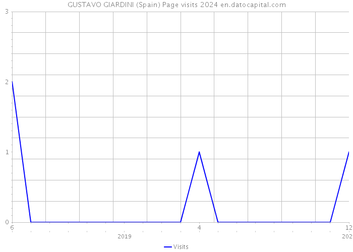 GUSTAVO GIARDINI (Spain) Page visits 2024 