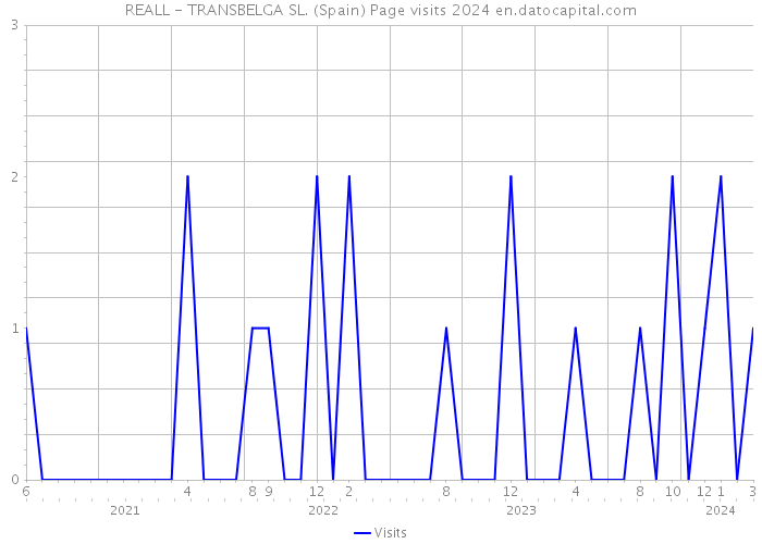 REALL - TRANSBELGA SL. (Spain) Page visits 2024 