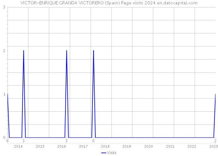 VICTOR-ENRIQUE GRANDA VICTORERO (Spain) Page visits 2024 
