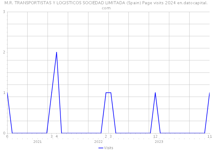M.R. TRANSPORTISTAS Y LOGISTICOS SOCIEDAD LIMITADA (Spain) Page visits 2024 