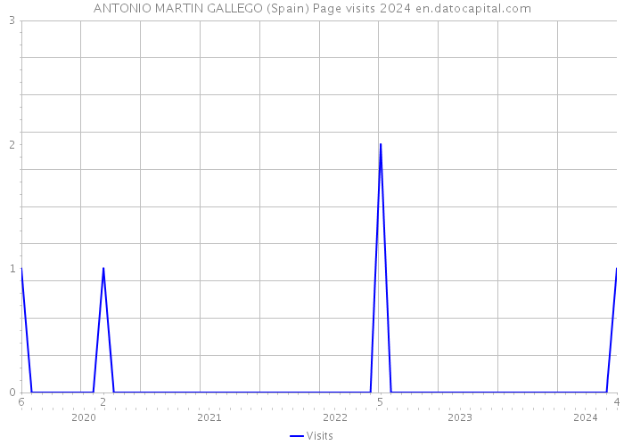 ANTONIO MARTIN GALLEGO (Spain) Page visits 2024 