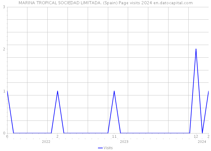 MARINA TROPICAL SOCIEDAD LIMITADA. (Spain) Page visits 2024 