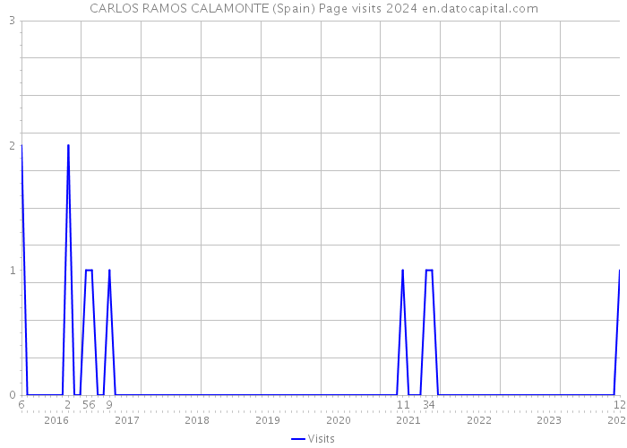 CARLOS RAMOS CALAMONTE (Spain) Page visits 2024 