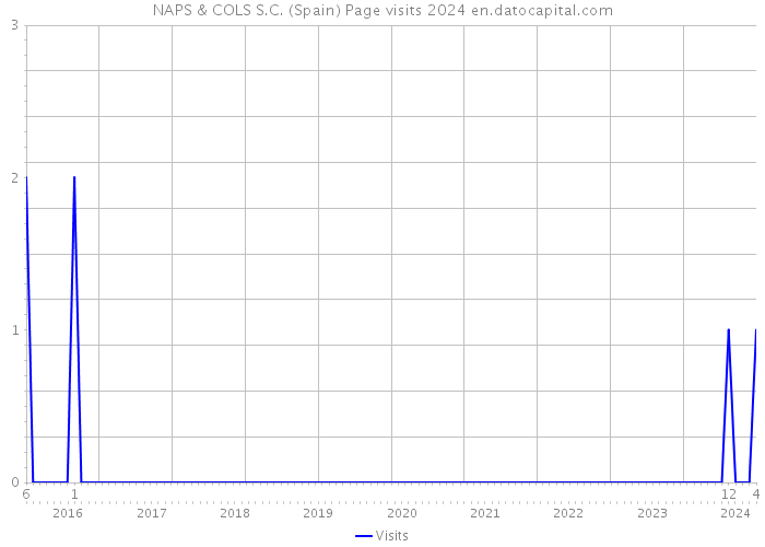 NAPS & COLS S.C. (Spain) Page visits 2024 