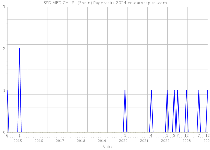 BSD MEDICAL SL (Spain) Page visits 2024 