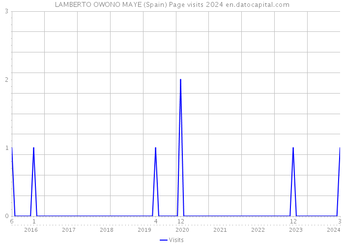 LAMBERTO OWONO MAYE (Spain) Page visits 2024 