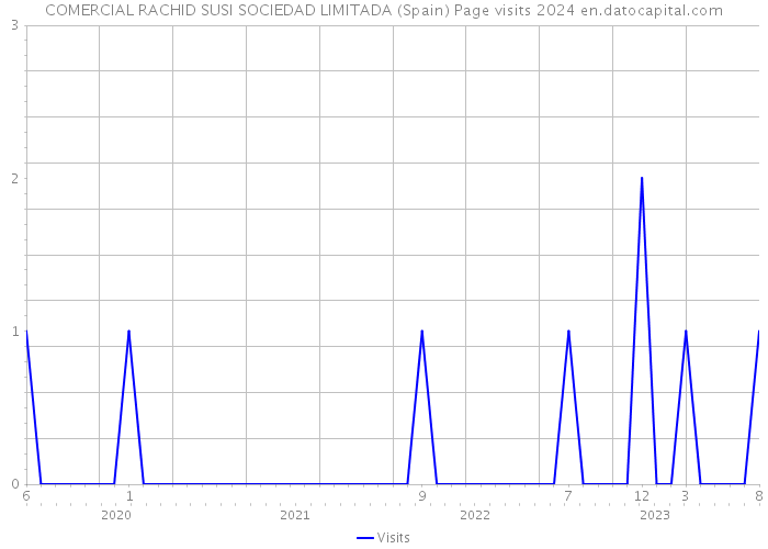 COMERCIAL RACHID SUSI SOCIEDAD LIMITADA (Spain) Page visits 2024 