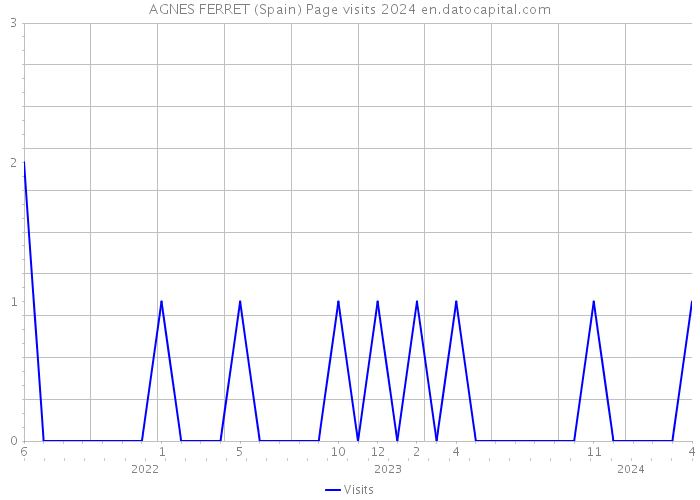 AGNES FERRET (Spain) Page visits 2024 