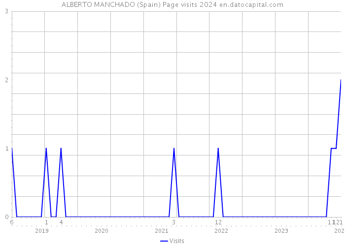 ALBERTO MANCHADO (Spain) Page visits 2024 