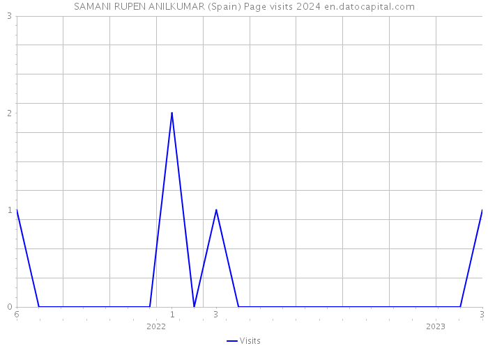 SAMANI RUPEN ANILKUMAR (Spain) Page visits 2024 