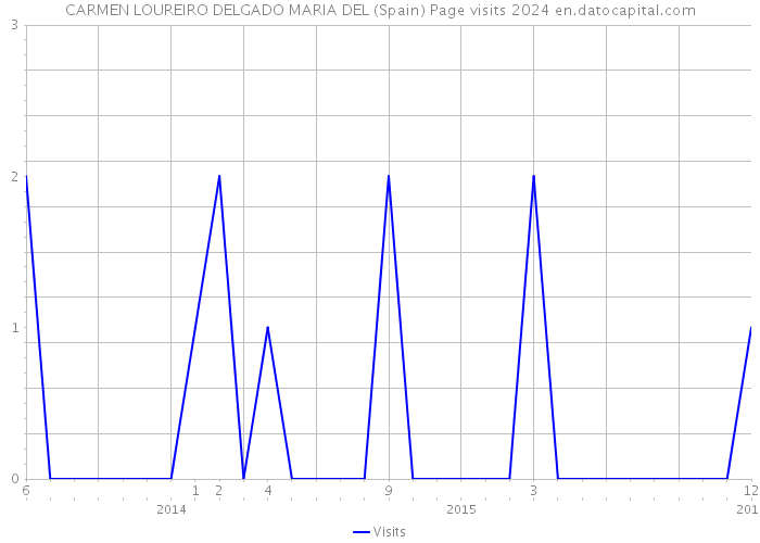 CARMEN LOUREIRO DELGADO MARIA DEL (Spain) Page visits 2024 