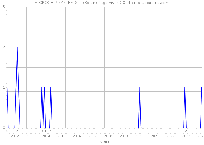 MICROCHIP SYSTEM S.L. (Spain) Page visits 2024 