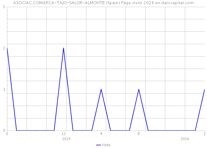ASOCIAC.COMARCA-TAJO-SALOR-ALMONTE (Spain) Page visits 2024 