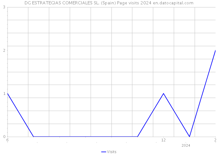DG ESTRATEGIAS COMERCIALES SL. (Spain) Page visits 2024 