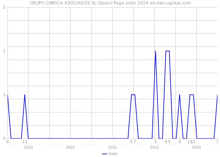 GRUPO CIBRICA ASOCIADOS SL (Spain) Page visits 2024 