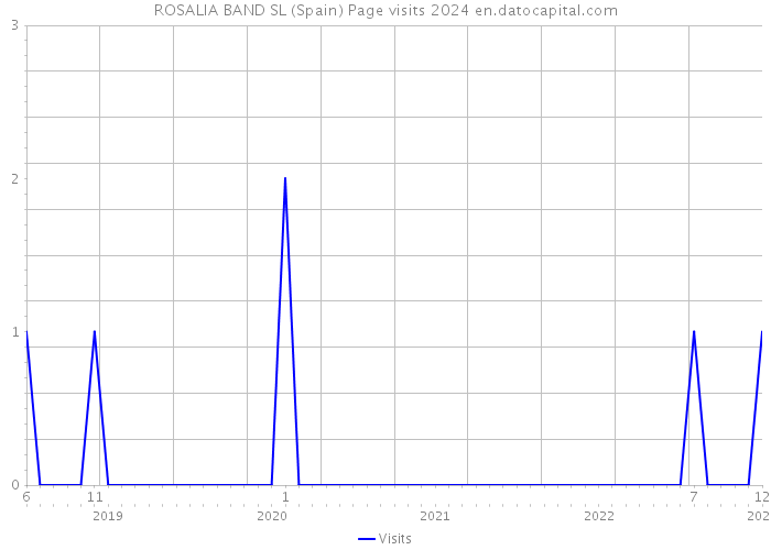 ROSALIA BAND SL (Spain) Page visits 2024 