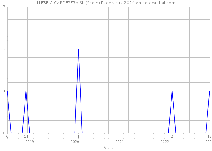LLEBEIG CAPDEPERA SL (Spain) Page visits 2024 