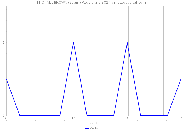 MICHAEL BROWN (Spain) Page visits 2024 