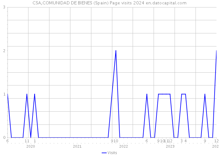 CSA,COMUNIDAD DE BIENES (Spain) Page visits 2024 