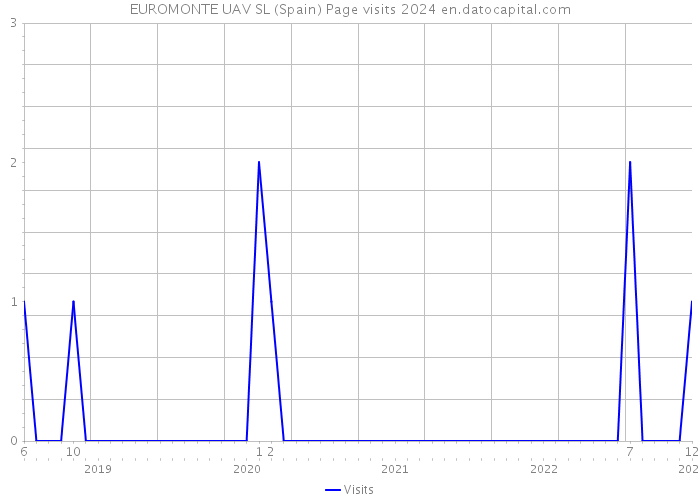 EUROMONTE UAV SL (Spain) Page visits 2024 