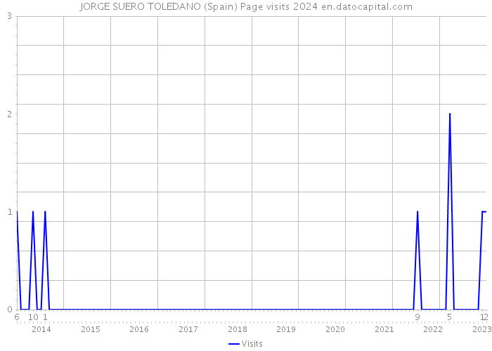JORGE SUERO TOLEDANO (Spain) Page visits 2024 