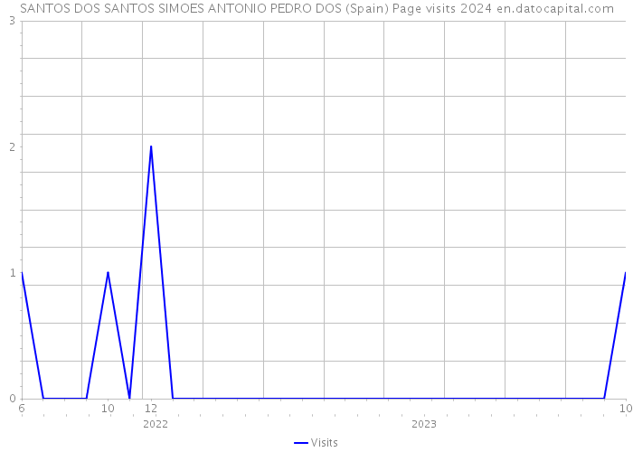 SANTOS DOS SANTOS SIMOES ANTONIO PEDRO DOS (Spain) Page visits 2024 