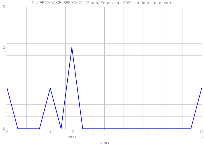 SUPERGARAGE IBERICA SL. (Spain) Page visits 2024 