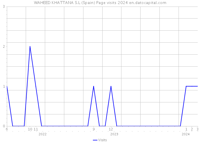 WAHEED KHATTANA S.L (Spain) Page visits 2024 