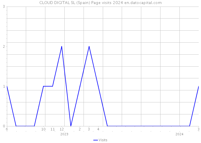 CLOUD DIGITAL SL (Spain) Page visits 2024 