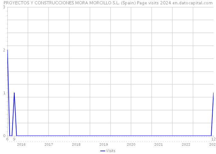 PROYECTOS Y CONSTRUCCIONES MORA MORCILLO S.L. (Spain) Page visits 2024 