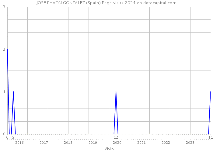 JOSE PAVON GONZALEZ (Spain) Page visits 2024 