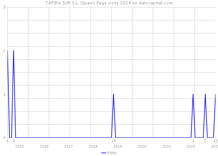 TAFIRA SUR S.L. (Spain) Page visits 2024 