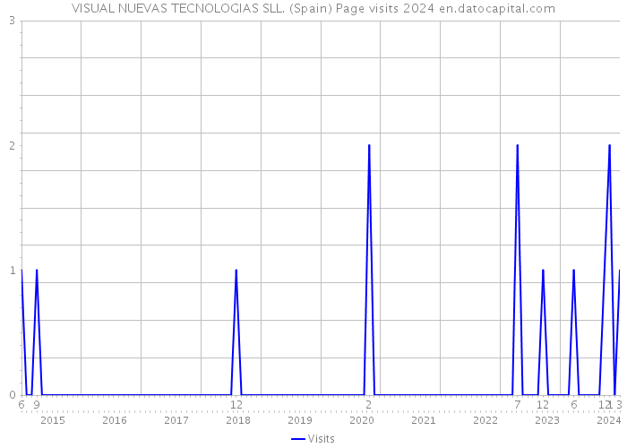 VISUAL NUEVAS TECNOLOGIAS SLL. (Spain) Page visits 2024 