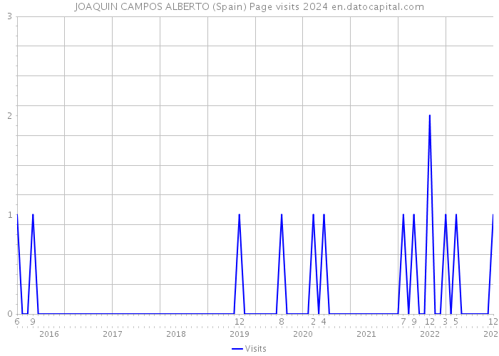 JOAQUIN CAMPOS ALBERTO (Spain) Page visits 2024 