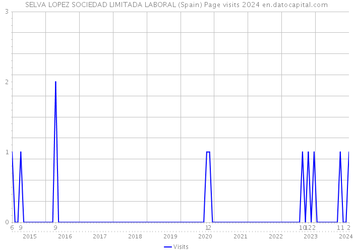 SELVA LOPEZ SOCIEDAD LIMITADA LABORAL (Spain) Page visits 2024 