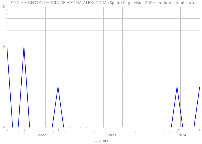 LETICIA MONTON GARCIA DE VIEDMA ALEXANDRA (Spain) Page visits 2024 