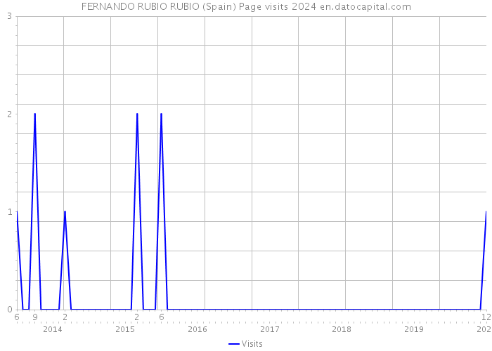 FERNANDO RUBIO RUBIO (Spain) Page visits 2024 