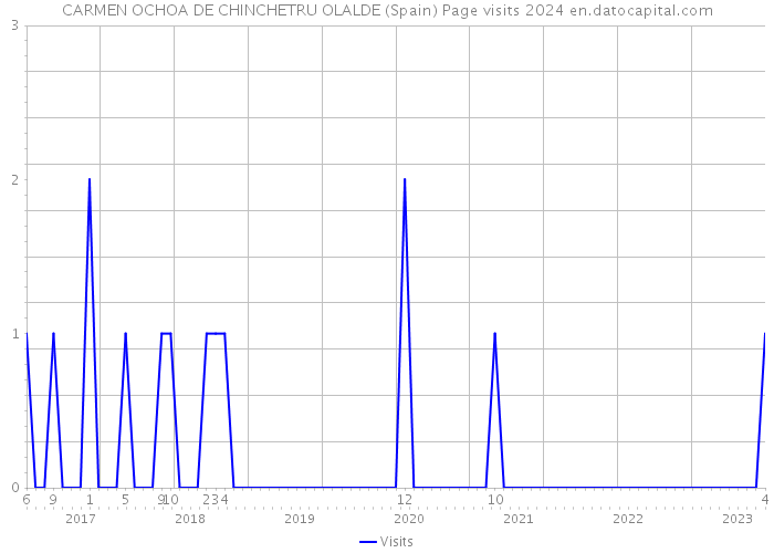 CARMEN OCHOA DE CHINCHETRU OLALDE (Spain) Page visits 2024 