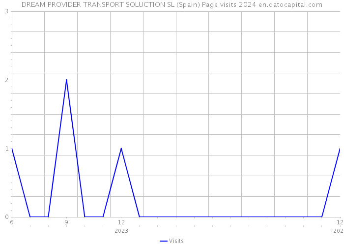 DREAM PROVIDER TRANSPORT SOLUCTION SL (Spain) Page visits 2024 