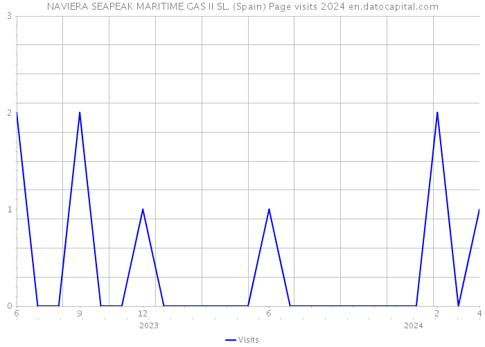 NAVIERA SEAPEAK MARITIME GAS II SL. (Spain) Page visits 2024 