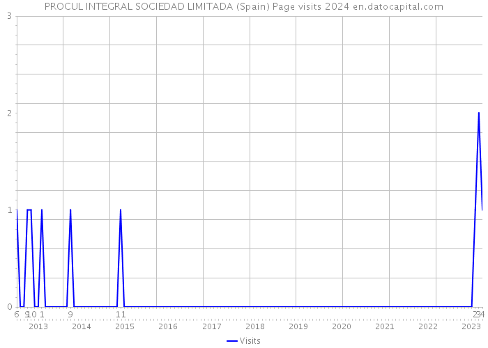 PROCUL INTEGRAL SOCIEDAD LIMITADA (Spain) Page visits 2024 