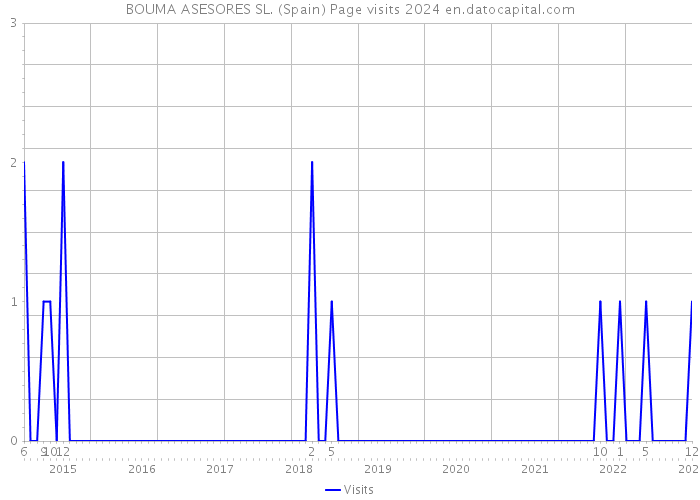 BOUMA ASESORES SL. (Spain) Page visits 2024 