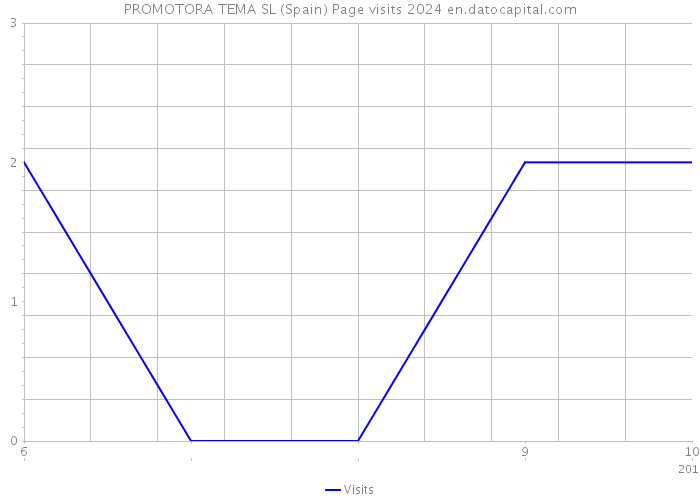 PROMOTORA TEMA SL (Spain) Page visits 2024 