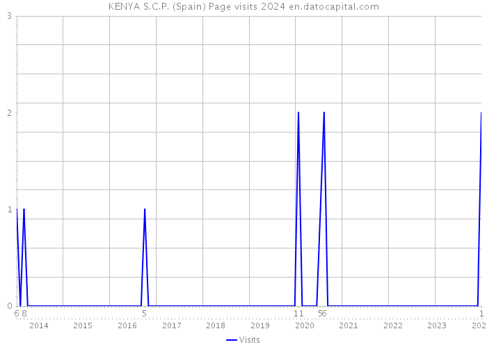 KENYA S.C.P. (Spain) Page visits 2024 