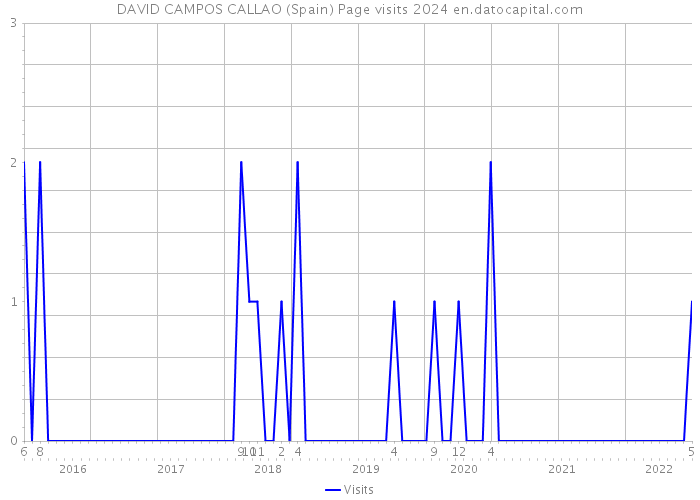 DAVID CAMPOS CALLAO (Spain) Page visits 2024 