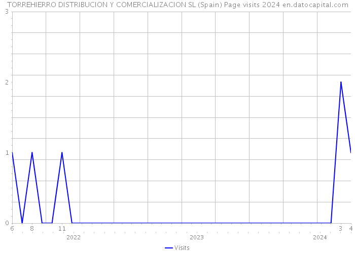 TORREHIERRO DISTRIBUCION Y COMERCIALIZACION SL (Spain) Page visits 2024 