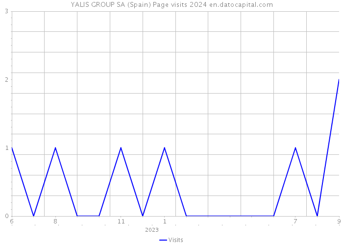 YALIS GROUP SA (Spain) Page visits 2024 