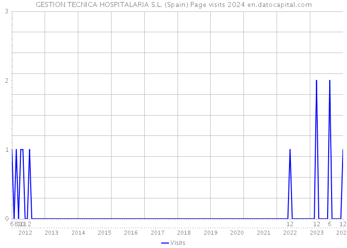 GESTION TECNICA HOSPITALARIA S.L. (Spain) Page visits 2024 