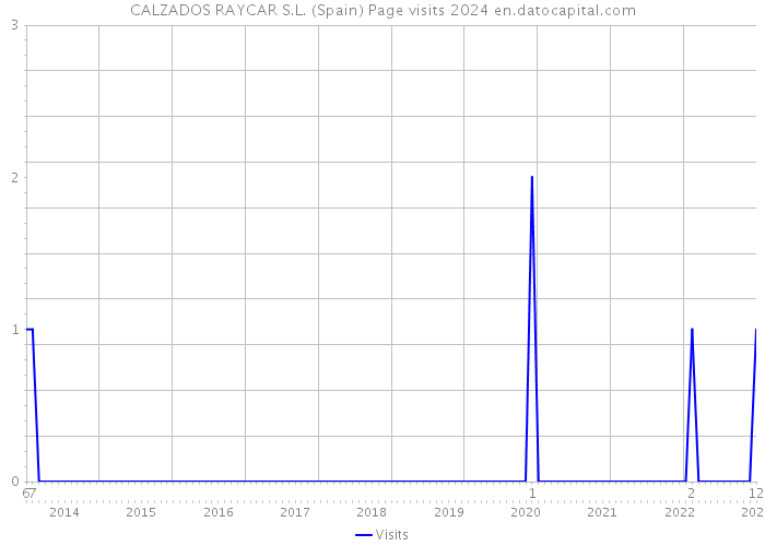 CALZADOS RAYCAR S.L. (Spain) Page visits 2024 